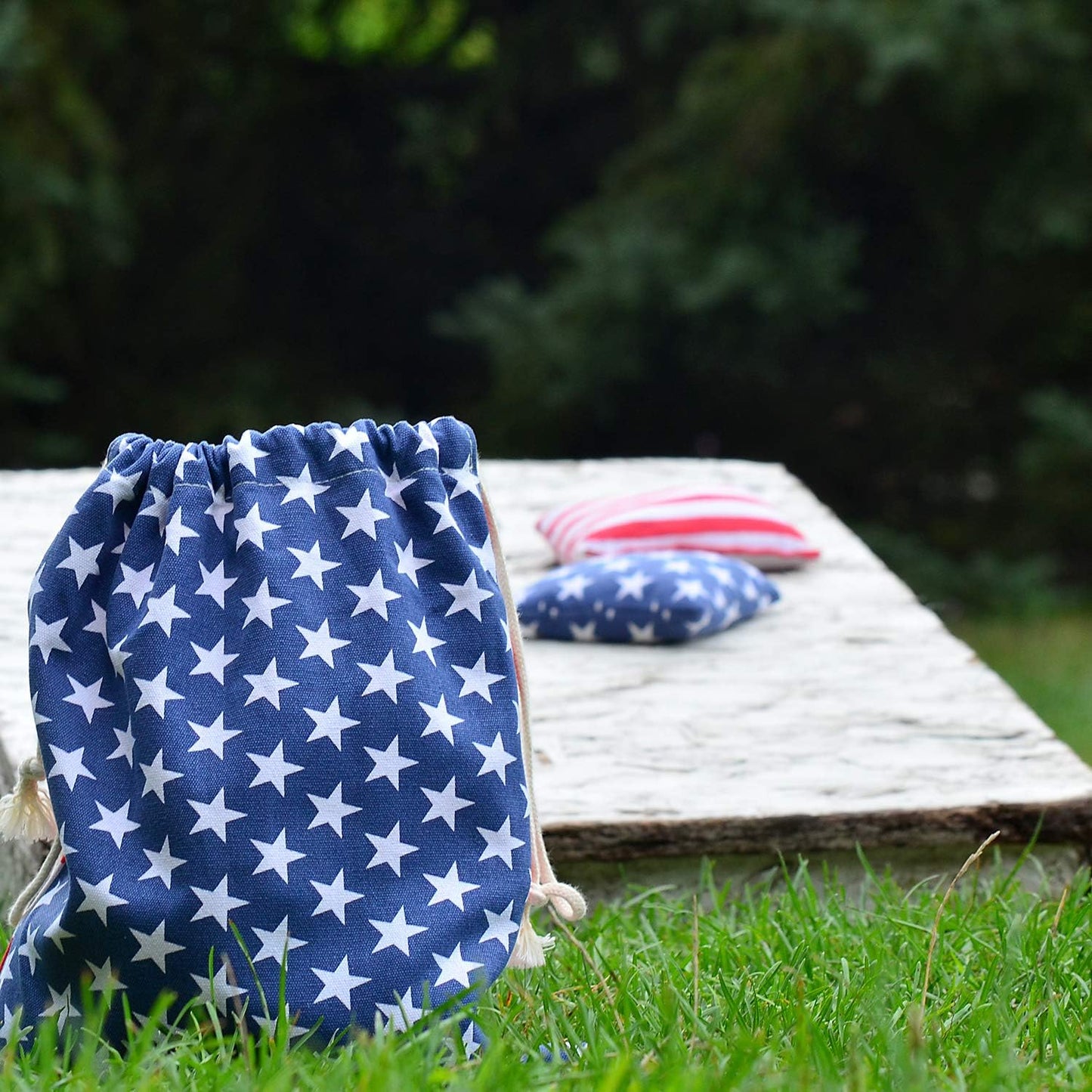 Cornhole Bags Sets Regulation: American Flag Corn Hole Bean Beanbags Game