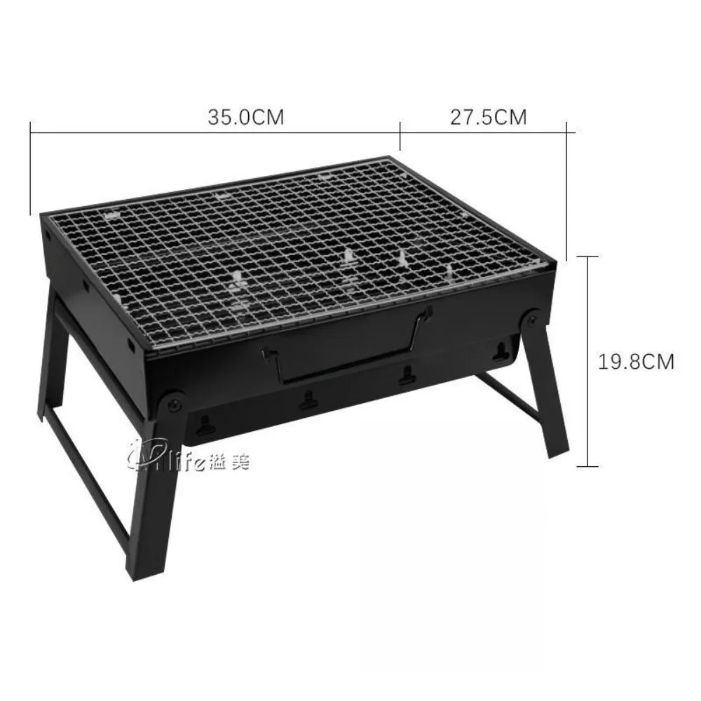 Portable Grill BBQ Charcoal Grill Super Mini Grill Stainless Steel Tool Kit Outdoor Cooking Camping Picnic Beach Camping